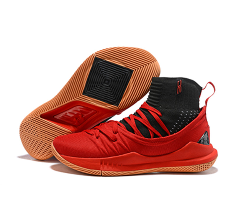 Curry 5 Shoes Black red